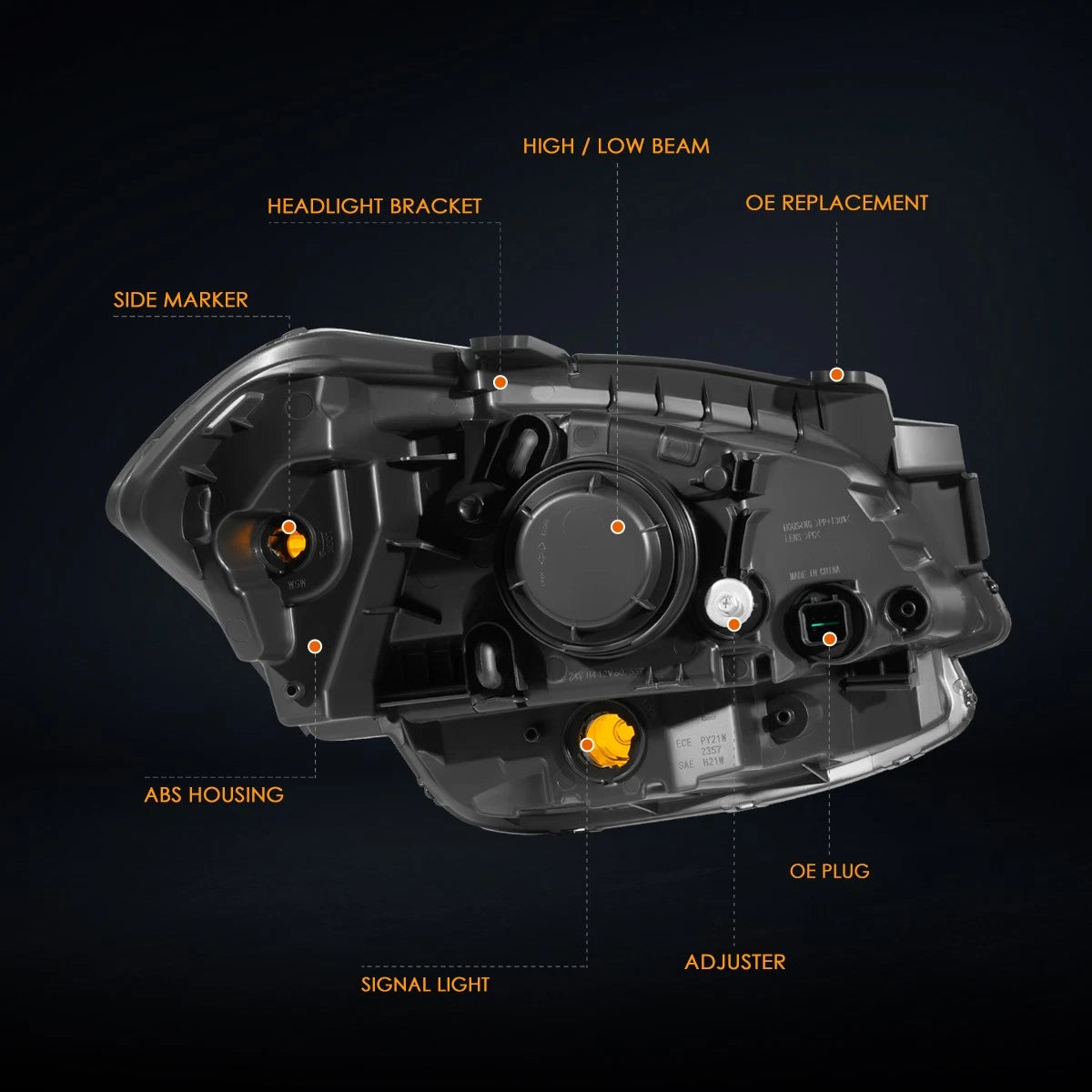Clear Fog Light Lamp for Ram 1500 Classic (2013–2020)