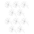 10pcs Outdoor Soft Lure Set with Two Weights 1.3g 2.1g for Fishing