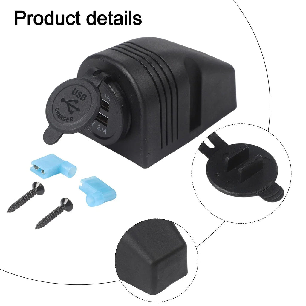 Dual USB Socket / 3 1A Output / Waterproof for Caravan Camper Van