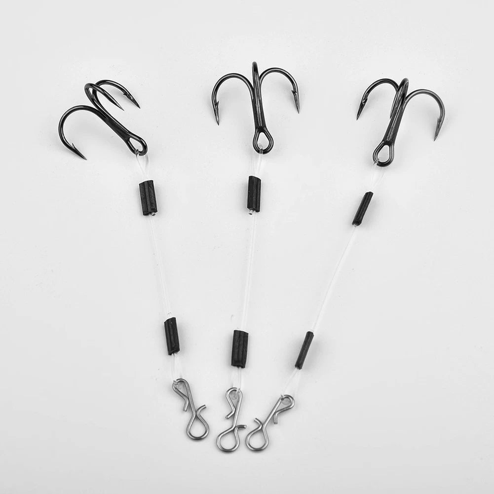3X Stainless Steel Fishing Hooks for Pike Perch Terminal Baits