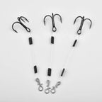 3X Stainless Steel Fishing Hooks for Pike Perch Terminal Baits