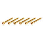 6 x M8x45mm Titanium Torx Head Flange Screws for Motorcycle Bike