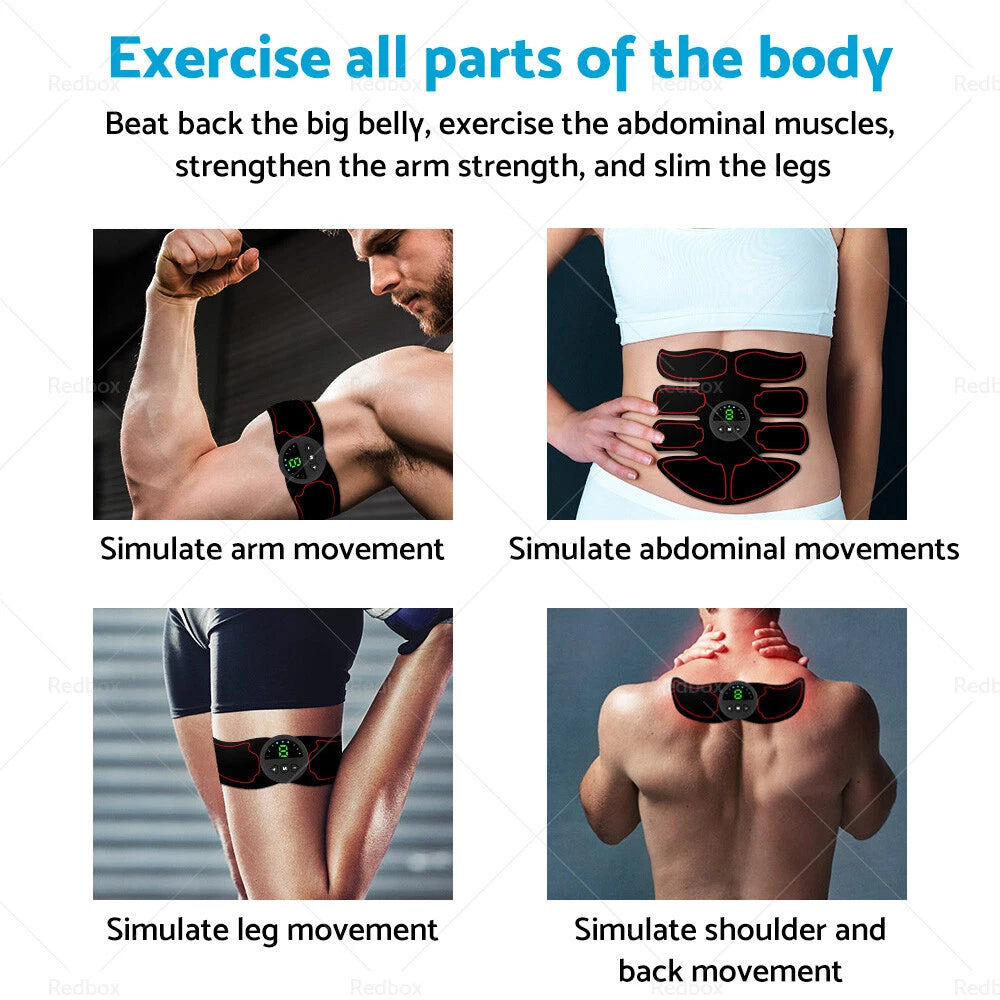 Wireless EMS Muscle Stimulator for Abdominal Trainer (Fitness)