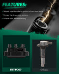Ignition Coils & Spark Plugs for Ford Explorer (1990–2011), Mustang (2005–2009) 4.0L
