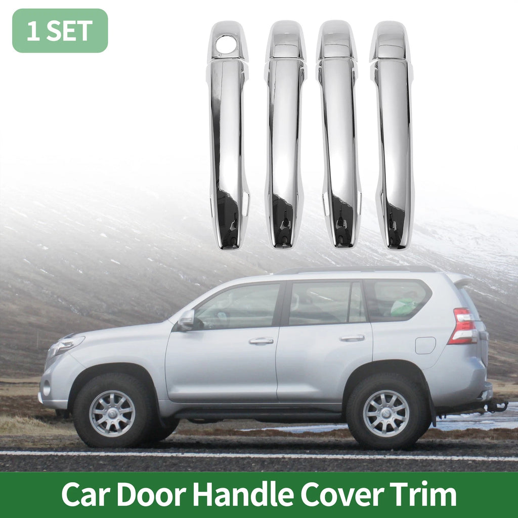 Door Handle Cover Trim for Toyota Prius (2010–2015) - Silver Tone