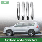 Door Handle Cover Trim for Toyota Prius (2010–2015) - Silver Tone