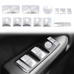 Door Armrest Window Switch Button Covers for Mercedes-Benz C200 C250 (2010-2014)