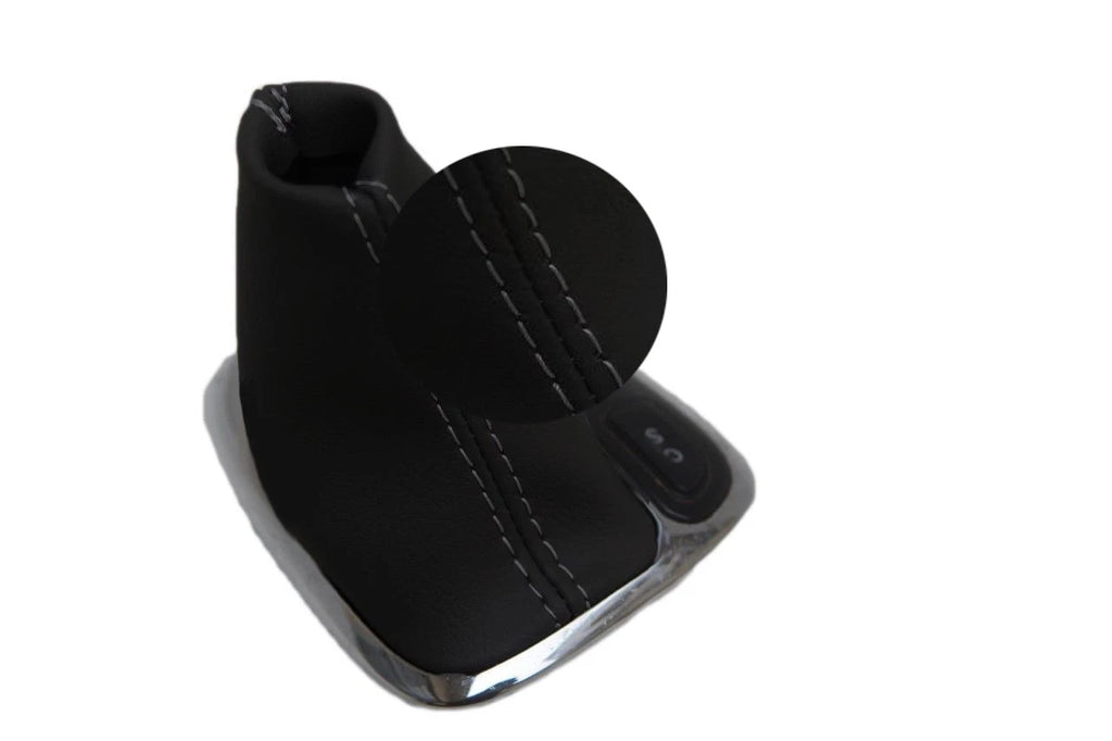 Leather Synthetic Automatic Boot for Mercedes Benz Class C (2001–2009) Gray Stitch