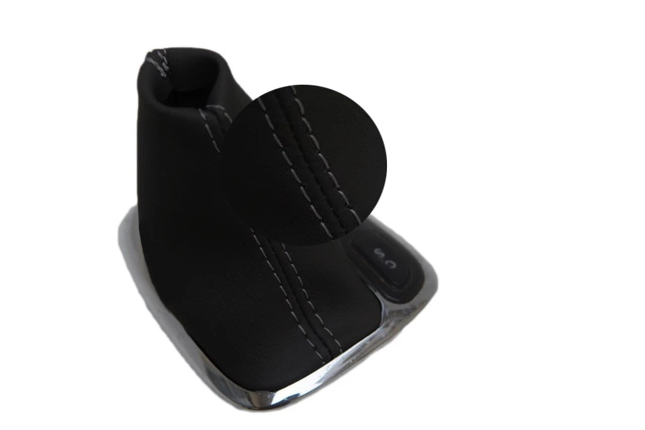 Leather Synthetic Automatic Boot for Mercedes Benz Class C (2001–2009) Gray Stitch