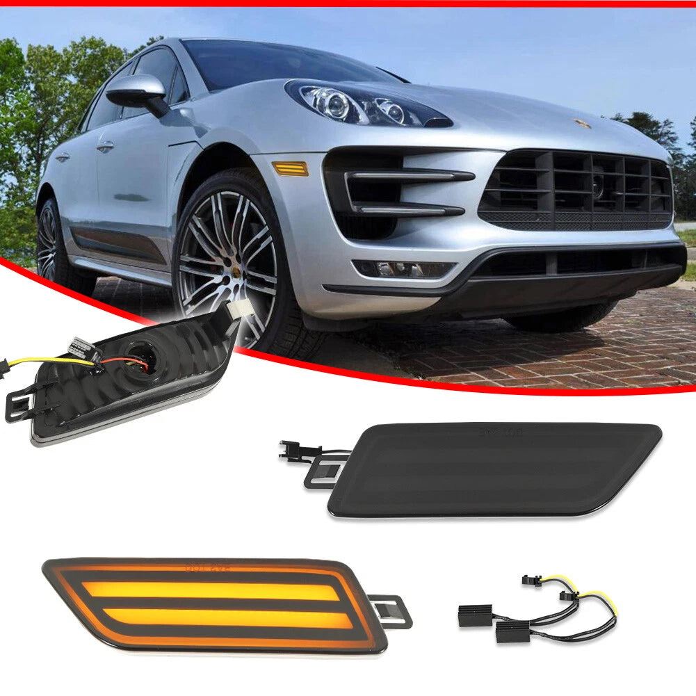 Front Bumper Amber LED Side Marker Light for Porsche Macan (2014–2024)