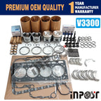 V3300 overhaul rebuild kit for Kubota V3300-DI-T Bobcat S220 S250 T225