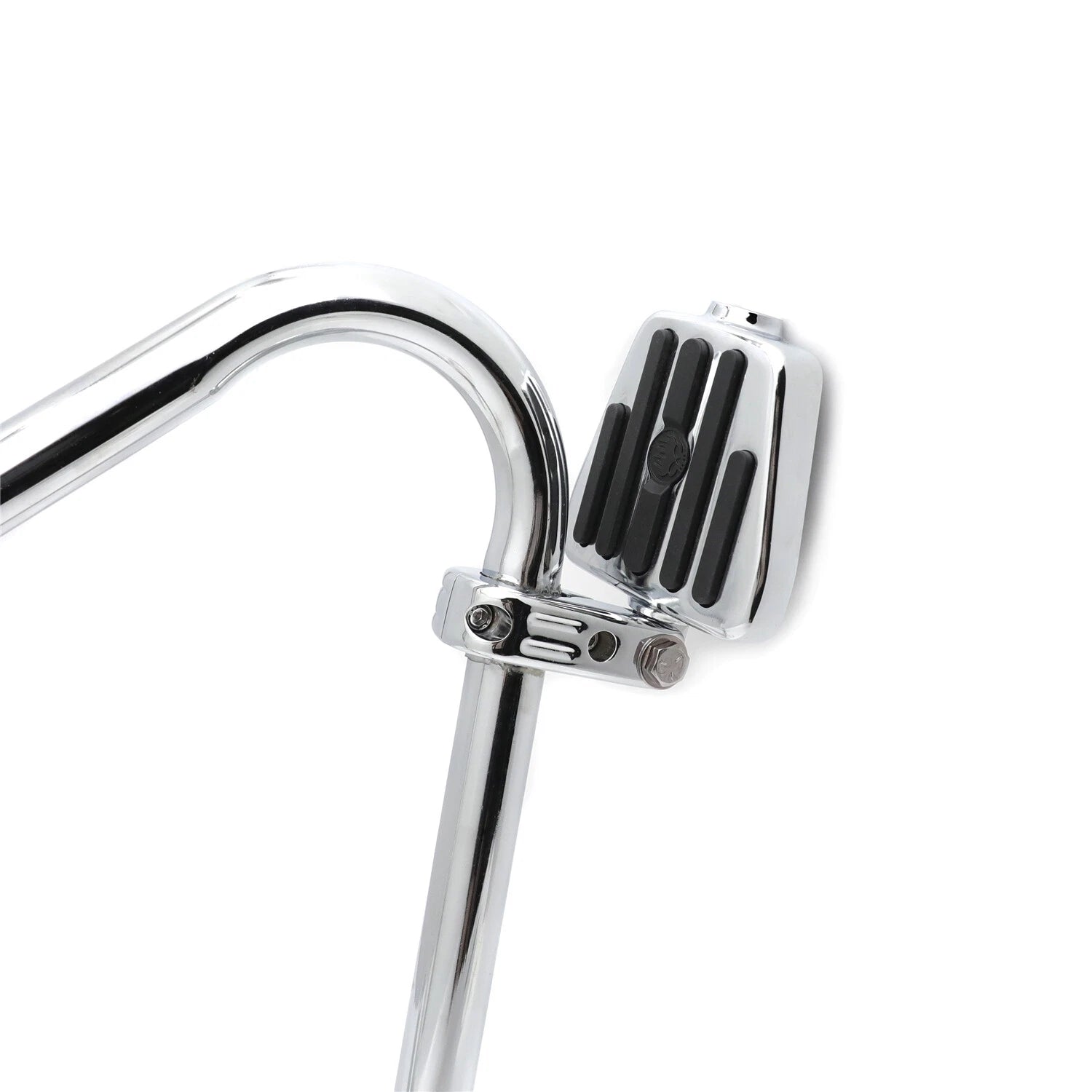 1.25" Furious Flame Skull Foot Peg P-Clamp Kit for Harley Sportster