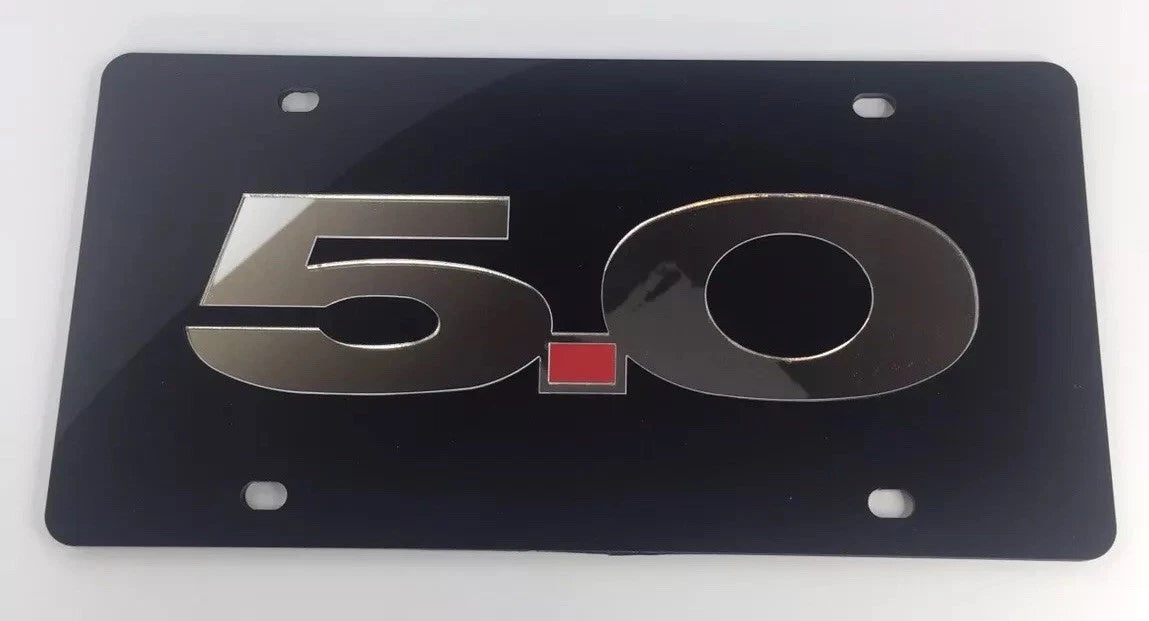 License Plate Emblem Badge for Ford Mustang 5.0 (2015–2023)