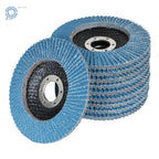 Set of 10 Zirconia Flap Discs 4.5In x 7/8In 40 Grit for Grinding