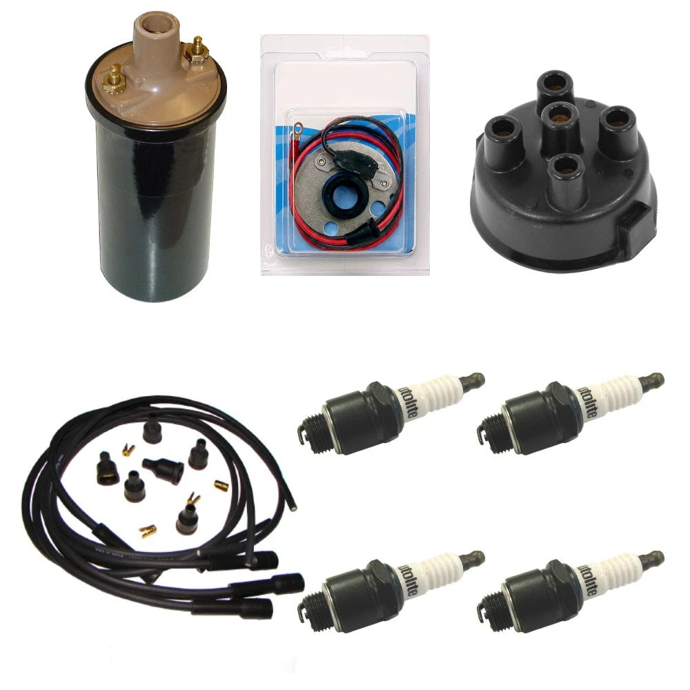 Electronic Ignition Kit & Hot Coil for Allis Chalmers WC WD WD45 (Fits Delco)