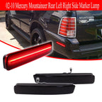 2X Smoked 18-SMD Red LED Rear Side Marker Lights for Mercury Mountaineer