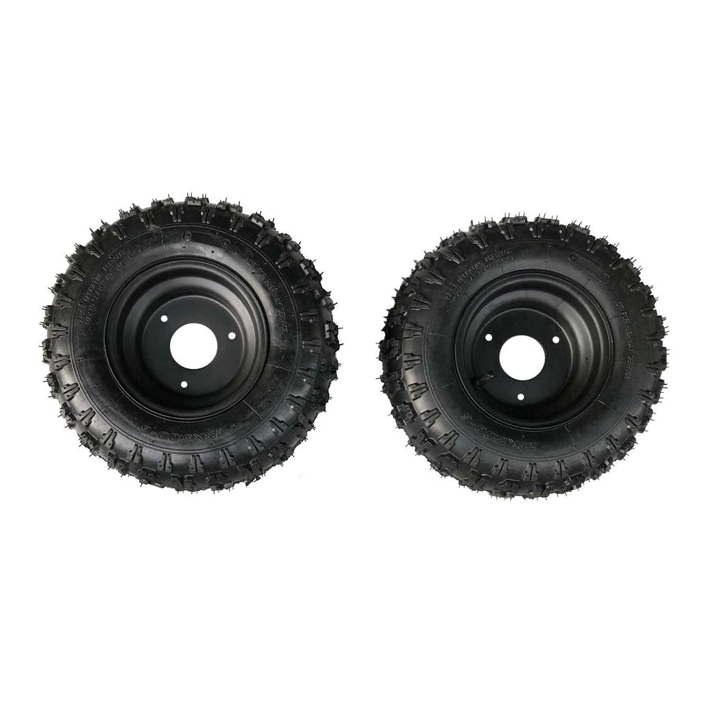 Set of 2 6" Wheel Tire Rim Assembly for Go Kart Drift Trike ATV