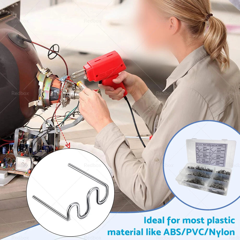 1200pcs Steel Hot Stapler Staples for Plastic Welder Car Repair Kit
