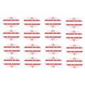 Set of 16 Unleaded Gas Only Stickers for Auto Shops