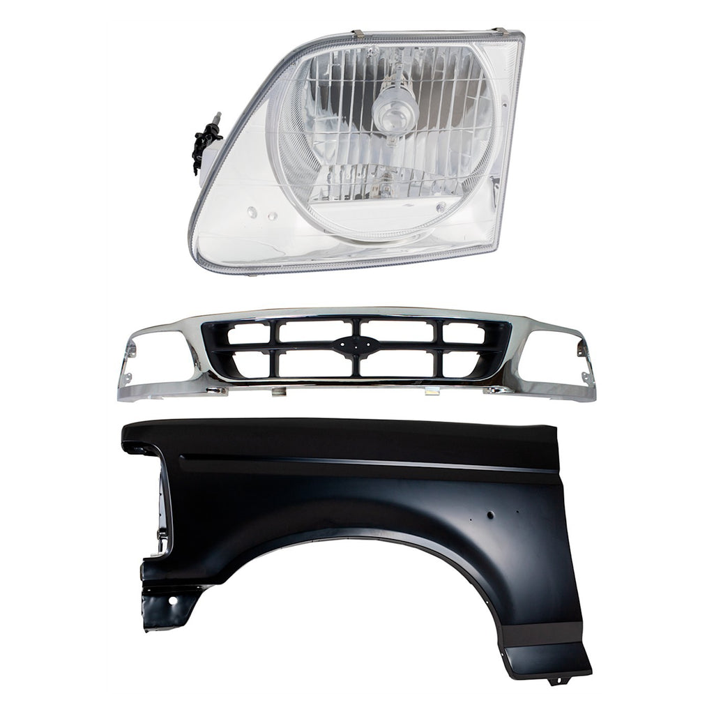 Fender and Headlight Kit for Ford F-150, F-250 (1997)