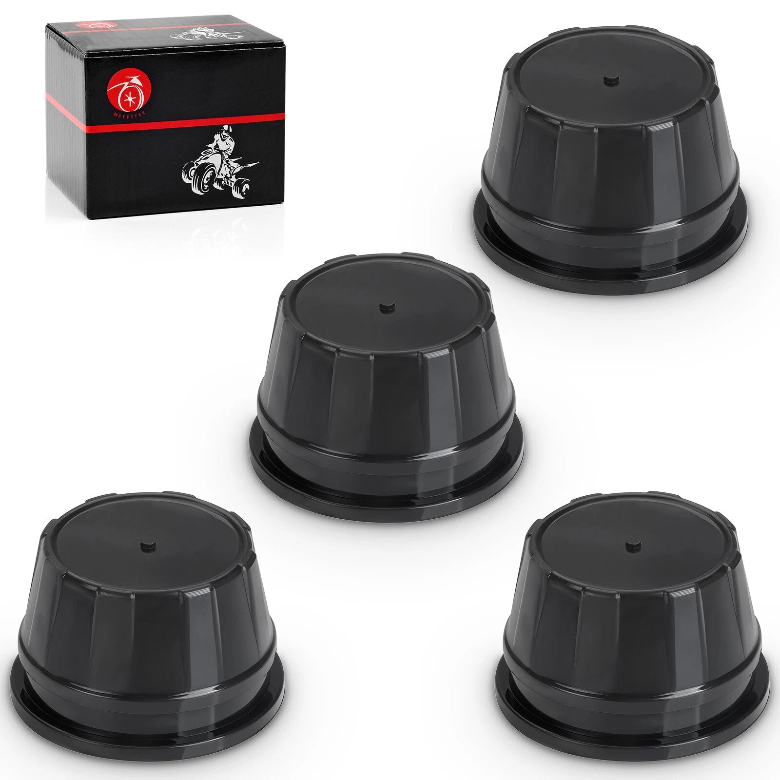 Set of 4 Wheel Center Caps for Honda Foreman Rubicon 500, Rincon 650, 680