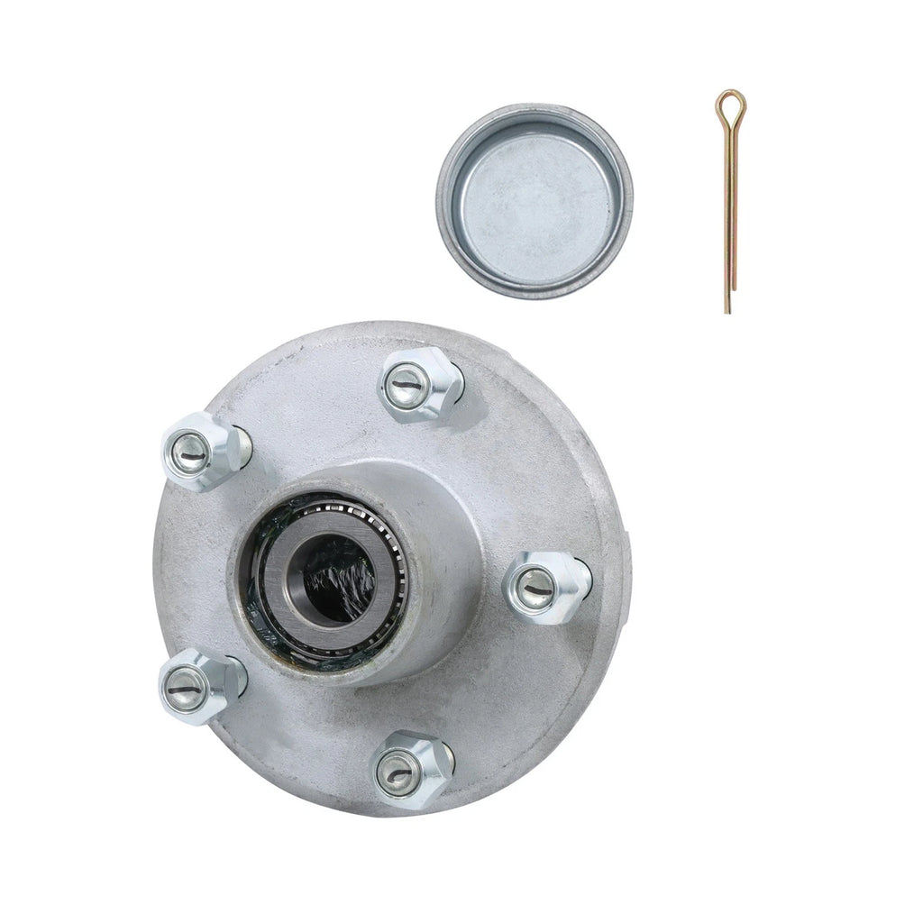 2X Pre-Assembled Galvanized Trailer Hub Kit for Trailer (2000 lbs)