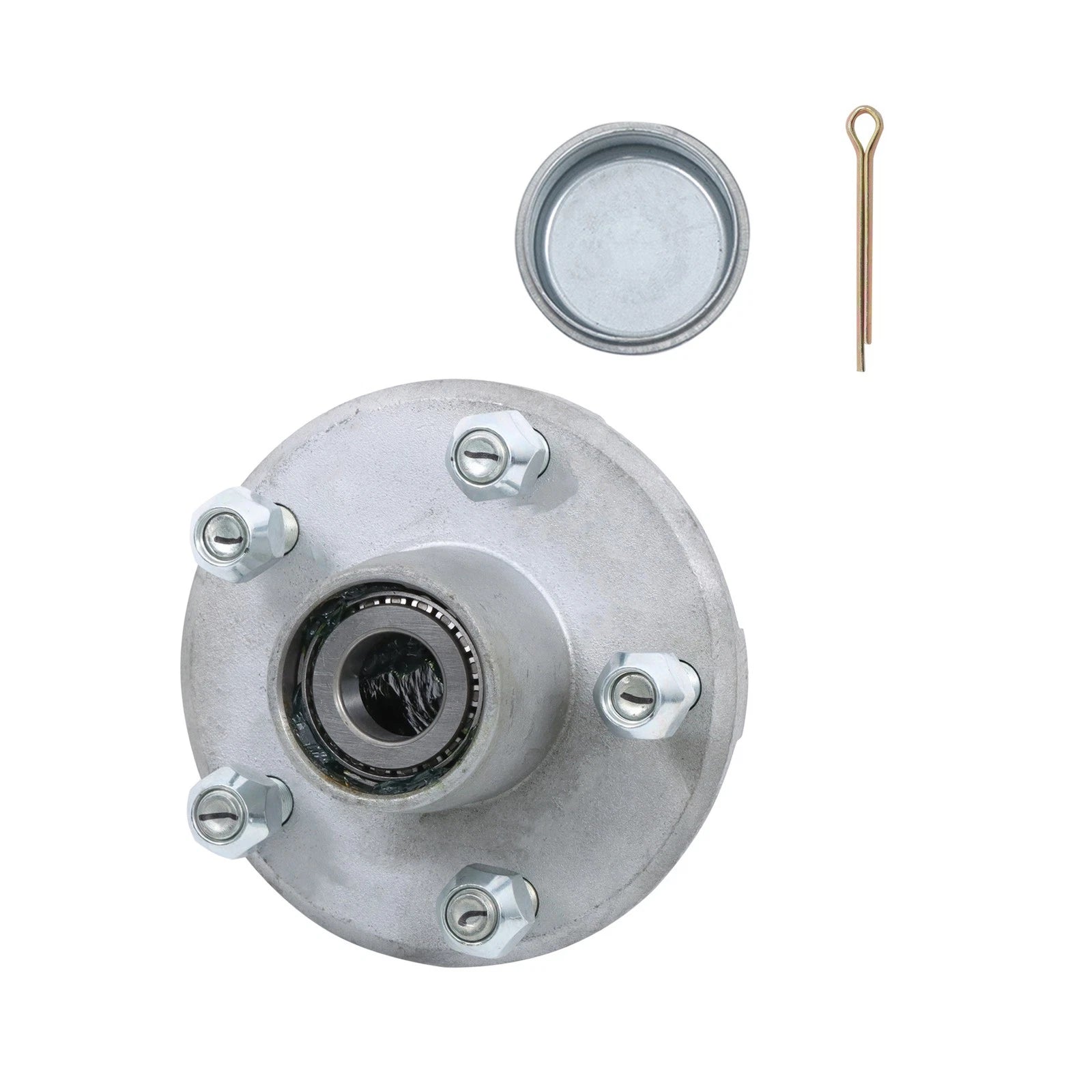 2X Pre-Assembled Galvanized Trailer Hub Kit for Trailer (2000 lbs)