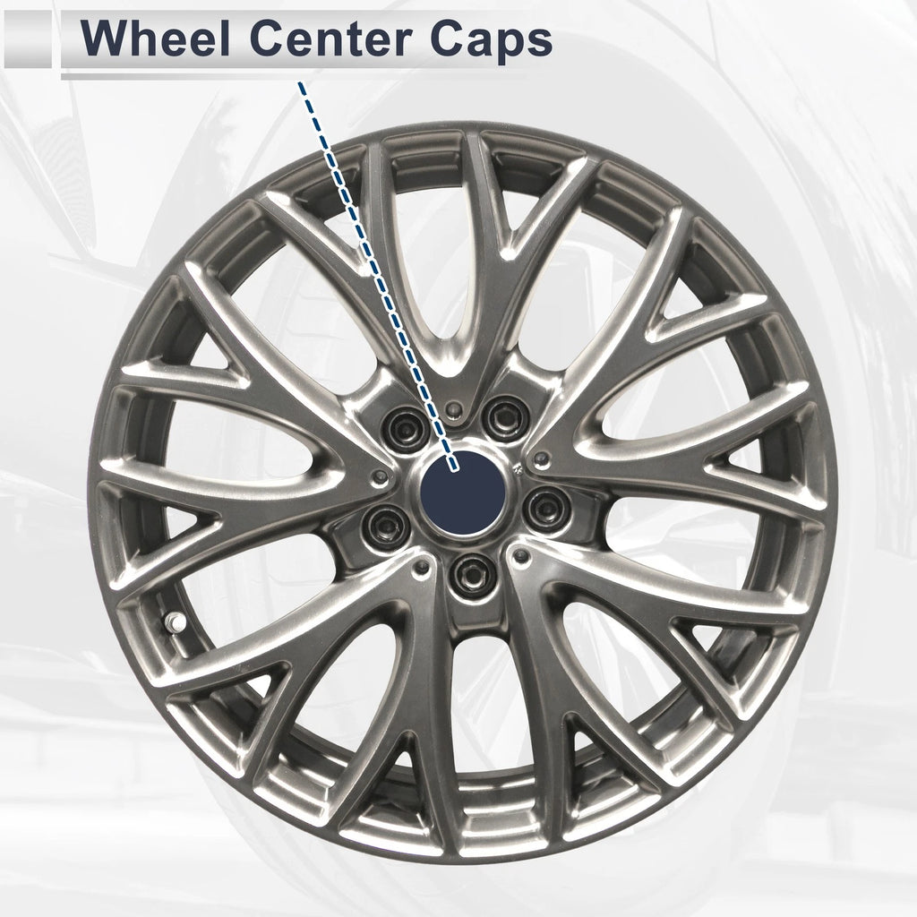 Wheel Center Caps No. 4260B60370 for Toyota Land Cruiser (2016–2021) Black Plastic