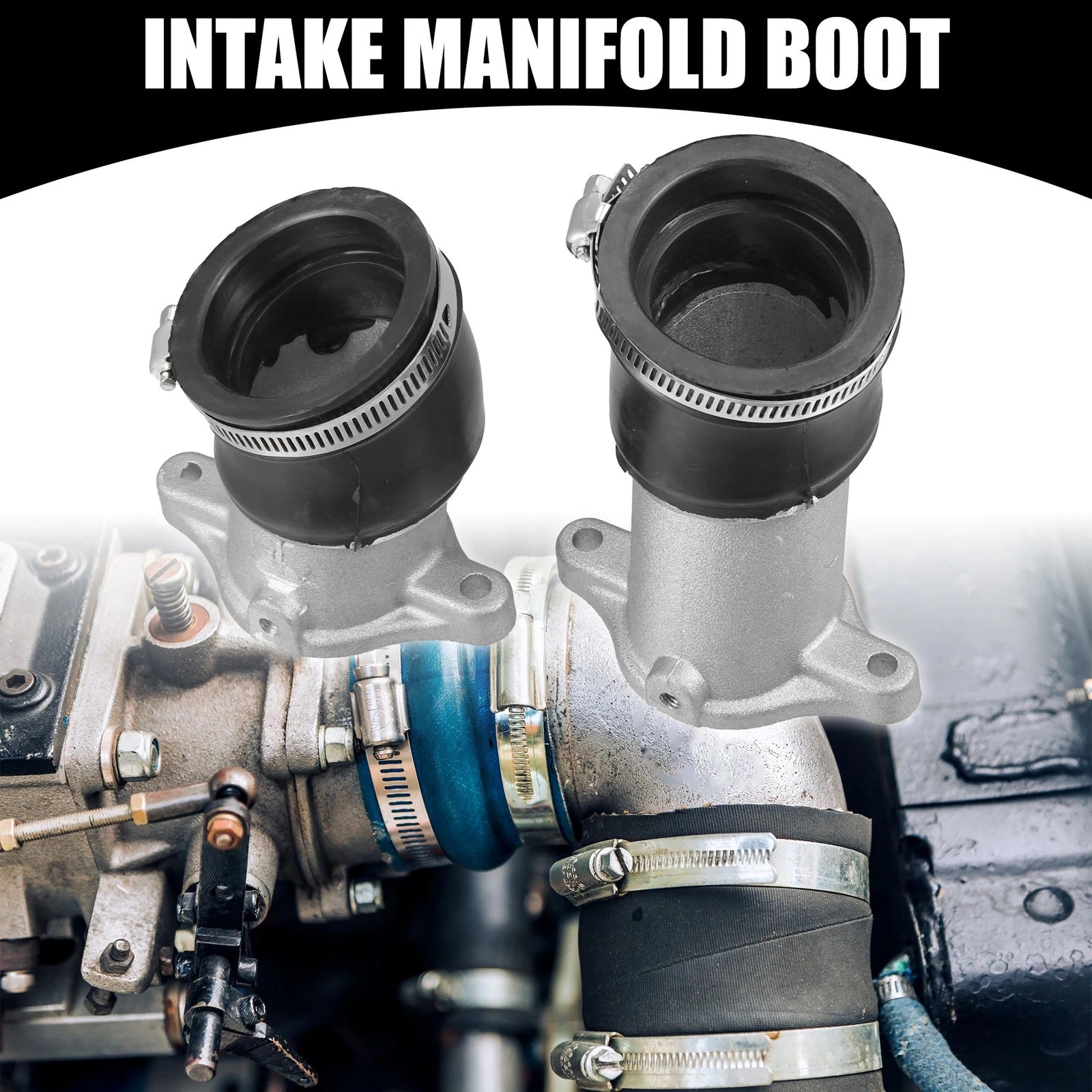 Carburetor Intake Manifold Boot Set of 2 for Honda CX500 (1978–1979)