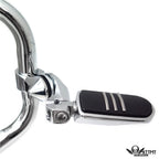 Streamliner Foot Peg Set for 1.25" Engine Guard (Adjustable Mount Kit)