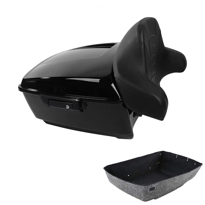 King Trunk Backrest Pad for Harley Touring Road Street Glide FLHX (2014–2026)