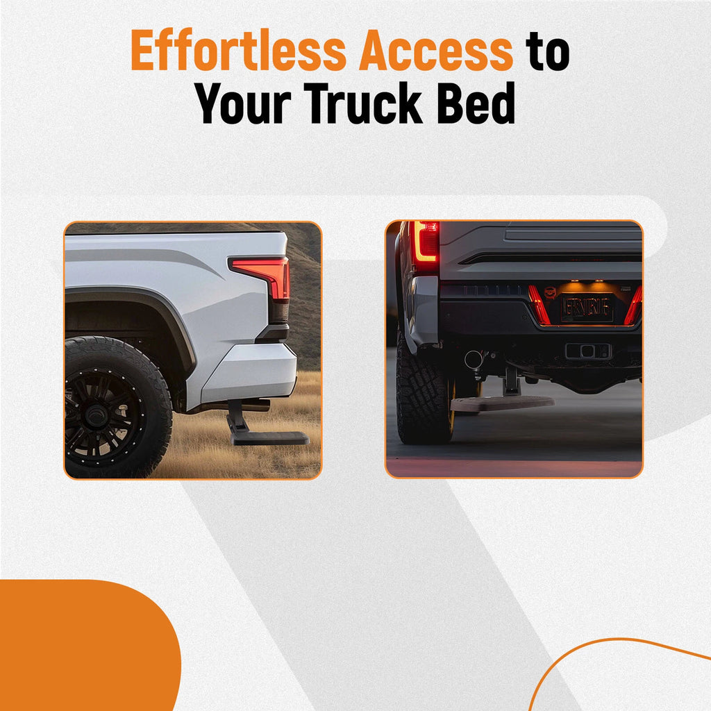 Retractable Rear Bumper Side Bed Step for Toyota Tundra (2022-2025)