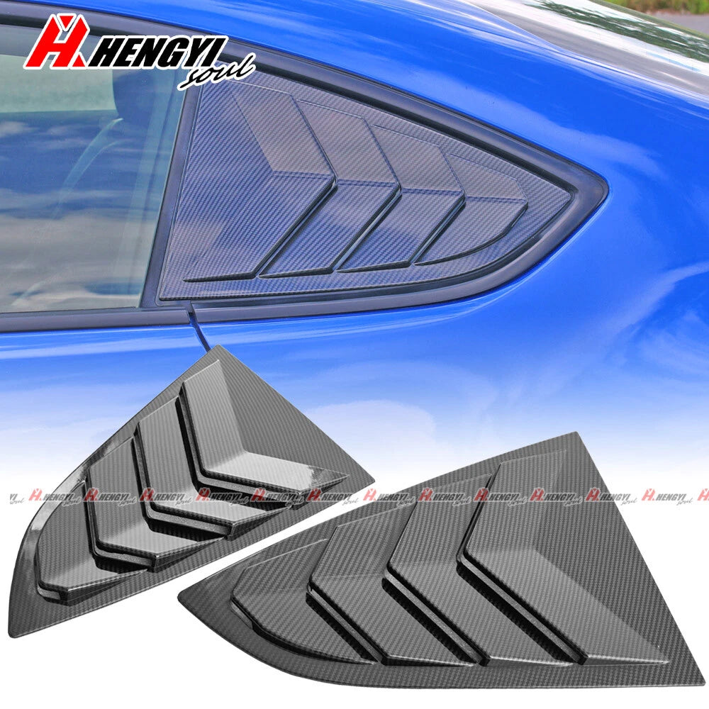 Carbon Look Side Window Louver Shutter Cover for Toyota GR86 Subaru BRZ (2022–2023)