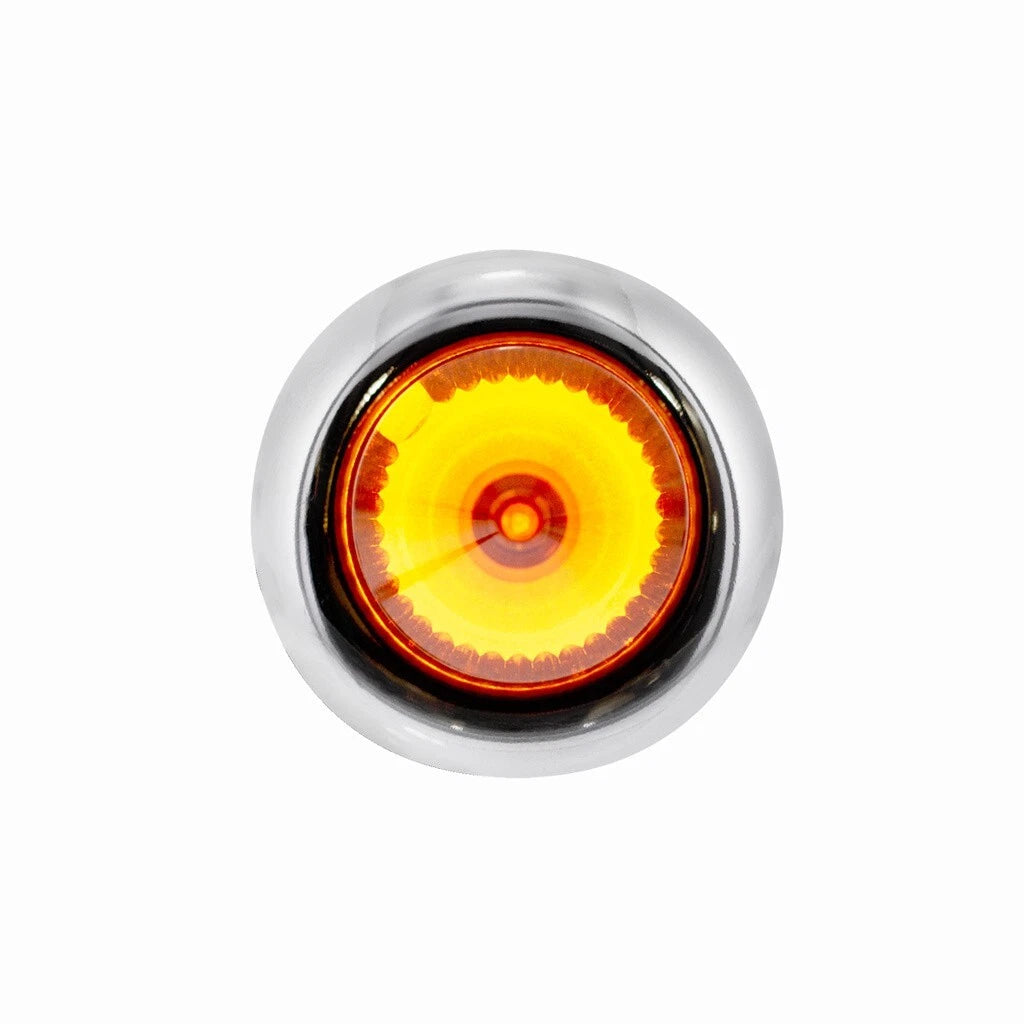 LED Mini Spike Light Amber Lens Dual Function for SS Bezel Clearance Marker (—)