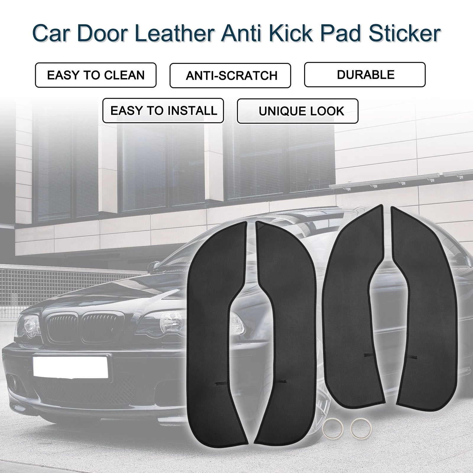 Set of 1 Car Door Leather Anti Kick Pad Sticker for BMW 3 Series (2020–2023)