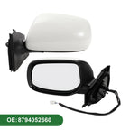 Left Side Door Mirror for Toyota Yaris Hatchback (2012–2019) Manual Folding White