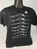 Pontiac T-Shirt Black Gray GTO Models Evolution Licensed for Pontiac GTO (2004–2006)