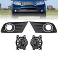 Front Bumper Fog Light Lamp Cover & Chrome Trim for Honda Pilot (2012–2015)