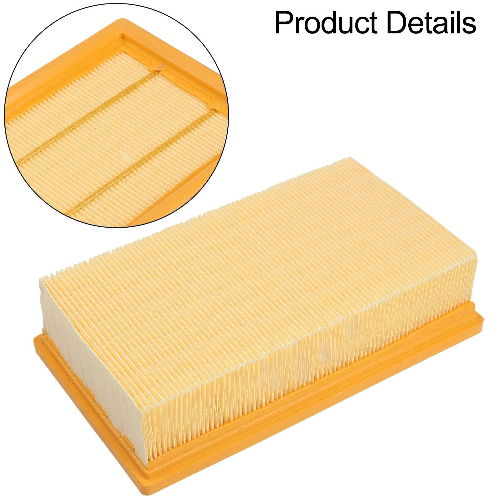 Flat Pleated Vacuum Filter for Bosch VAC090 VAC140 Series