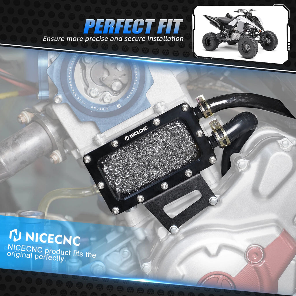 Oil Breather Vent Box with Hose Kit for Yamaha Raptor 700R 700 (2011–2025)
