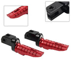 Red Front Footrests for Daytona 675, Street Twin 900 (2006-2024)
