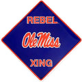 Rebel Xing Crossing Sign for Ole Miss Rebels (University of Mississippi)