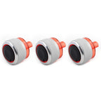 3 x ABS Switch Knob Heater Buttons A/C Covers for Peugeot 206 207 C2 (2000-2015)