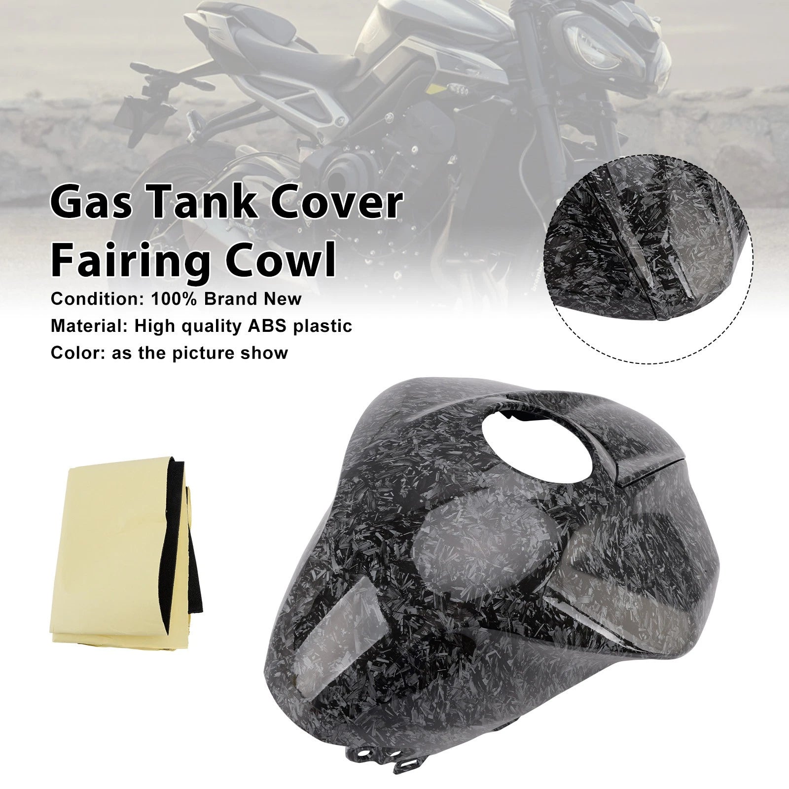 Gas Tank Cover Trim for Triumph Street Triple 765 R/RS (2023–2025)