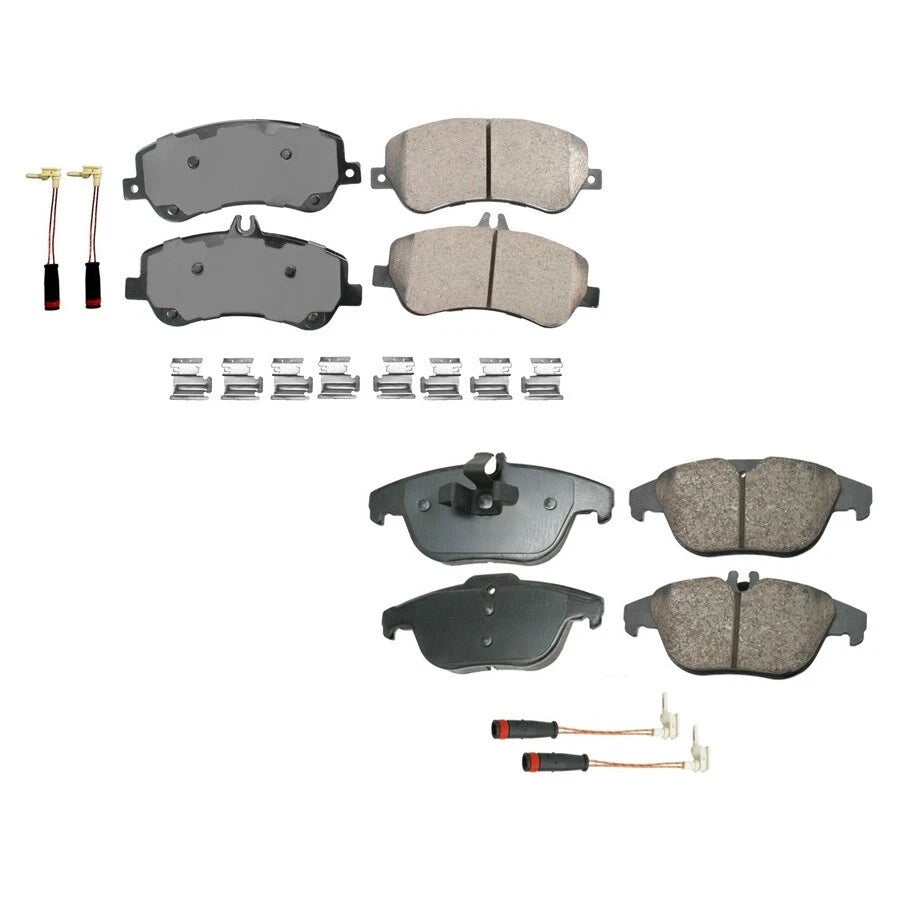 Set of 4 Akebono Euro Ceramic Brake Pads for Mercedes-Benz X204 (2009–2015)