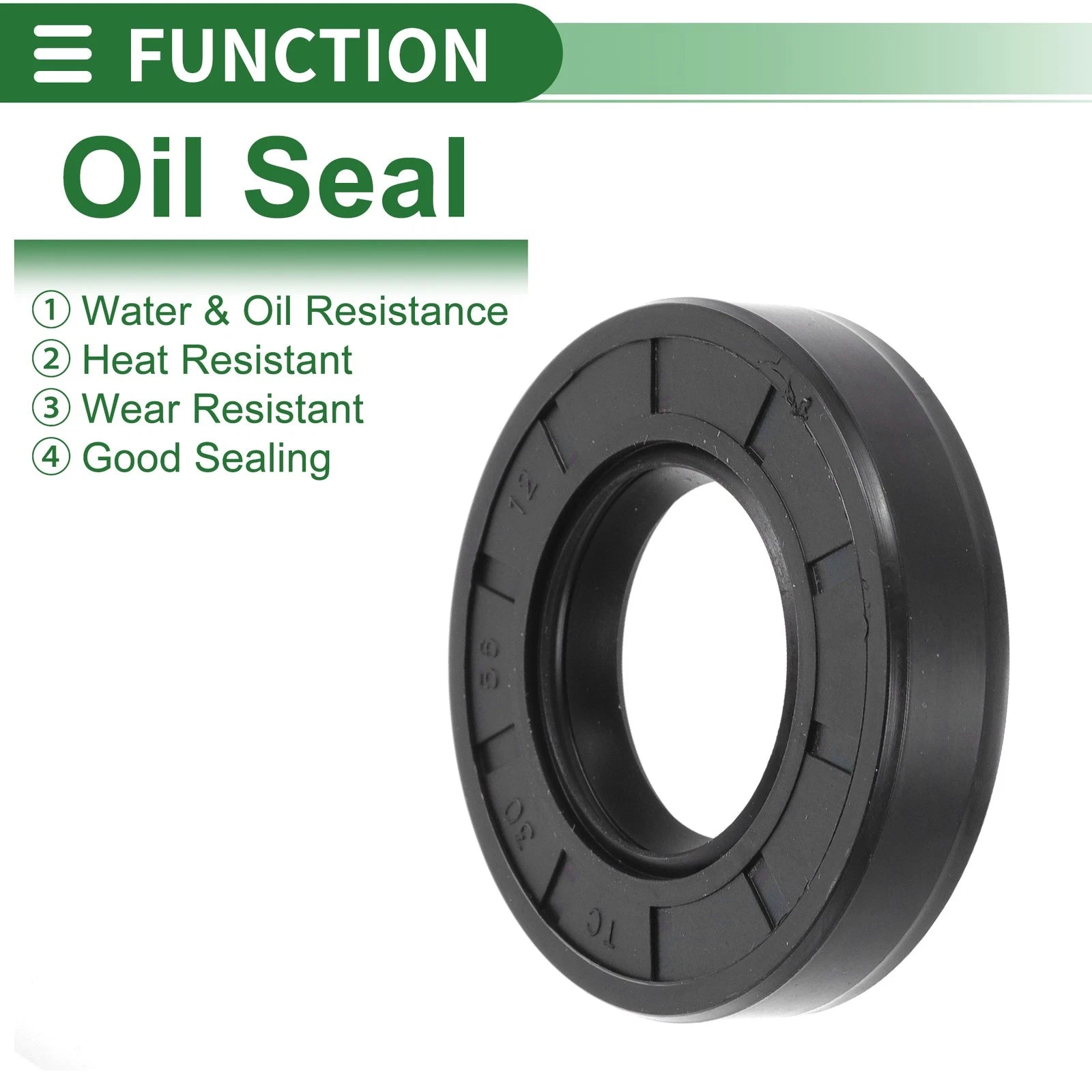 Set of 5 Oil Seal Rotary Shaft Seal NBR Rubber 30x56x12mm