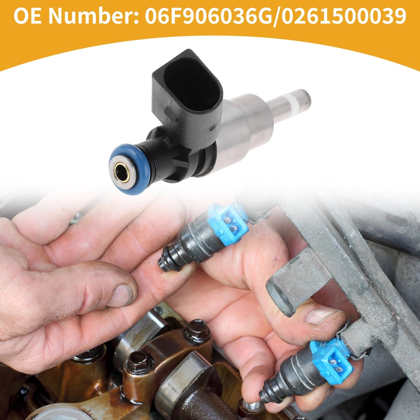 1 Pc Fuel Injector No.06F906036G/0261500039 for Audi A3 2.0 TFSI (2006–2008)