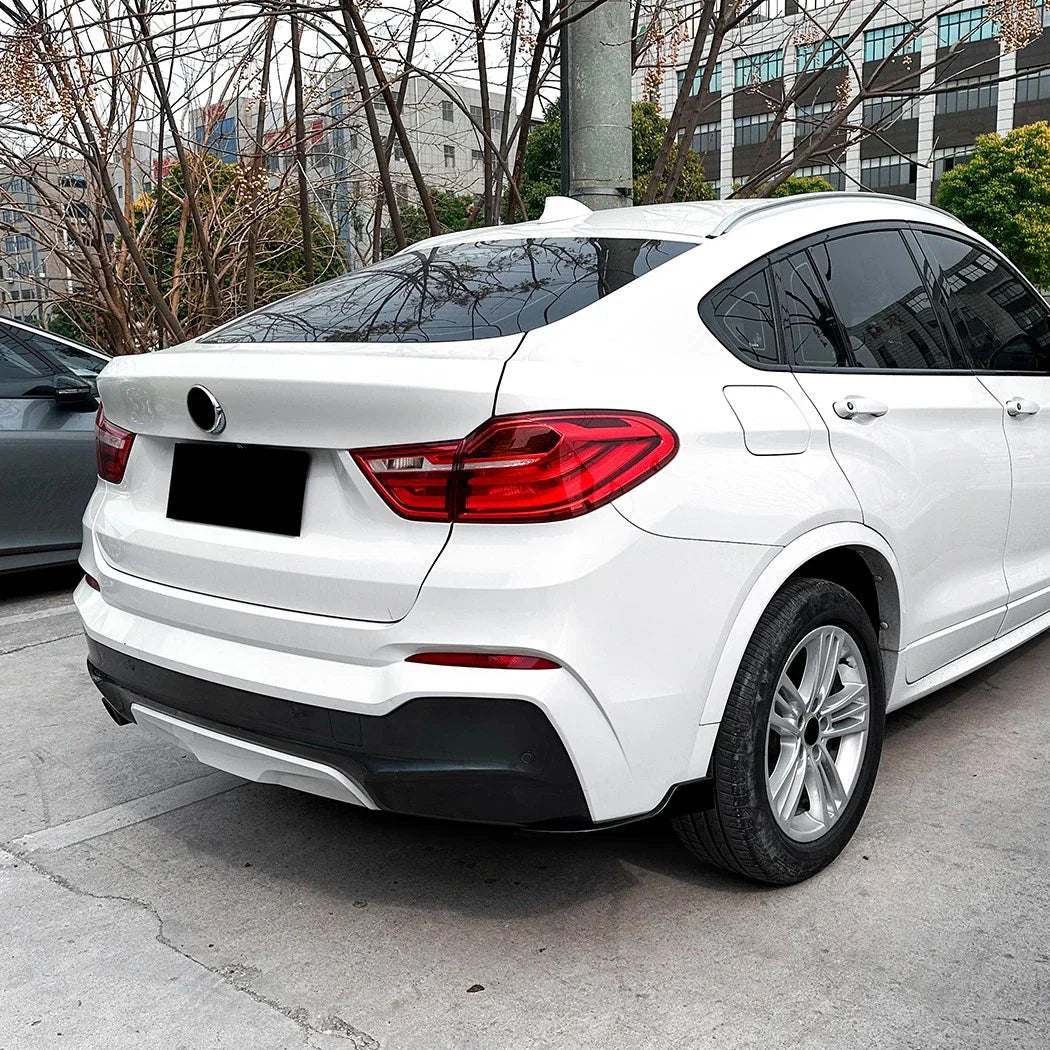 Rear Bumper Side Corner Splitter Aporn Spats for BMW X4 (2014–2018)