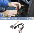 Set of 2 Car Stereo CD Player Wiring Harness 70-5510 for Ford Bronco (full size)