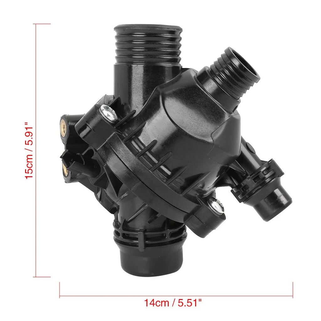 Thermostat Housing 97℃ for BMW E60 E65 E90 E91 E92 (2003–2012) 11537549476 11537536655